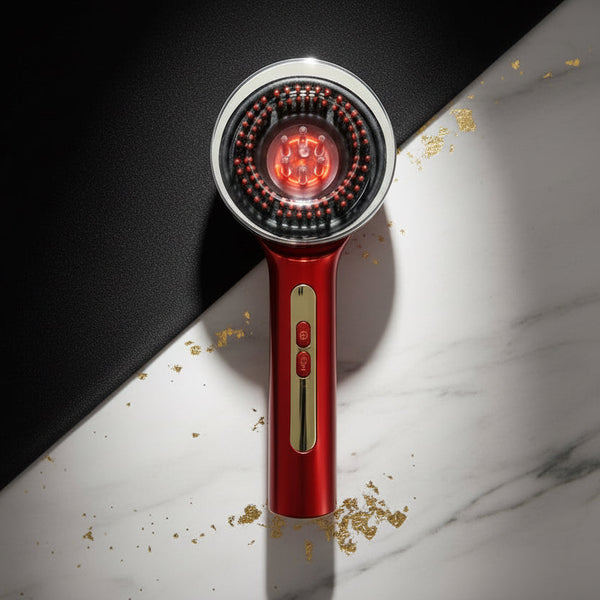 LumiScalp - Kopfhaut-Massagebürste mit Rotlicht